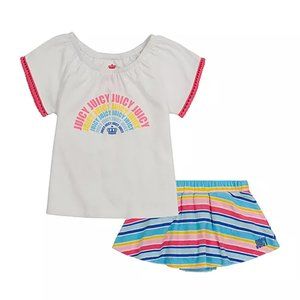Juciy Couture Baby Girls Outfit Top & Skirt NWT